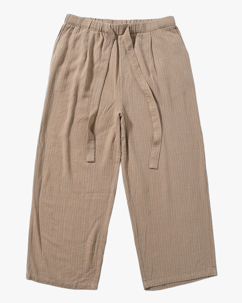 LINEN TUCK PT -BEIGE-