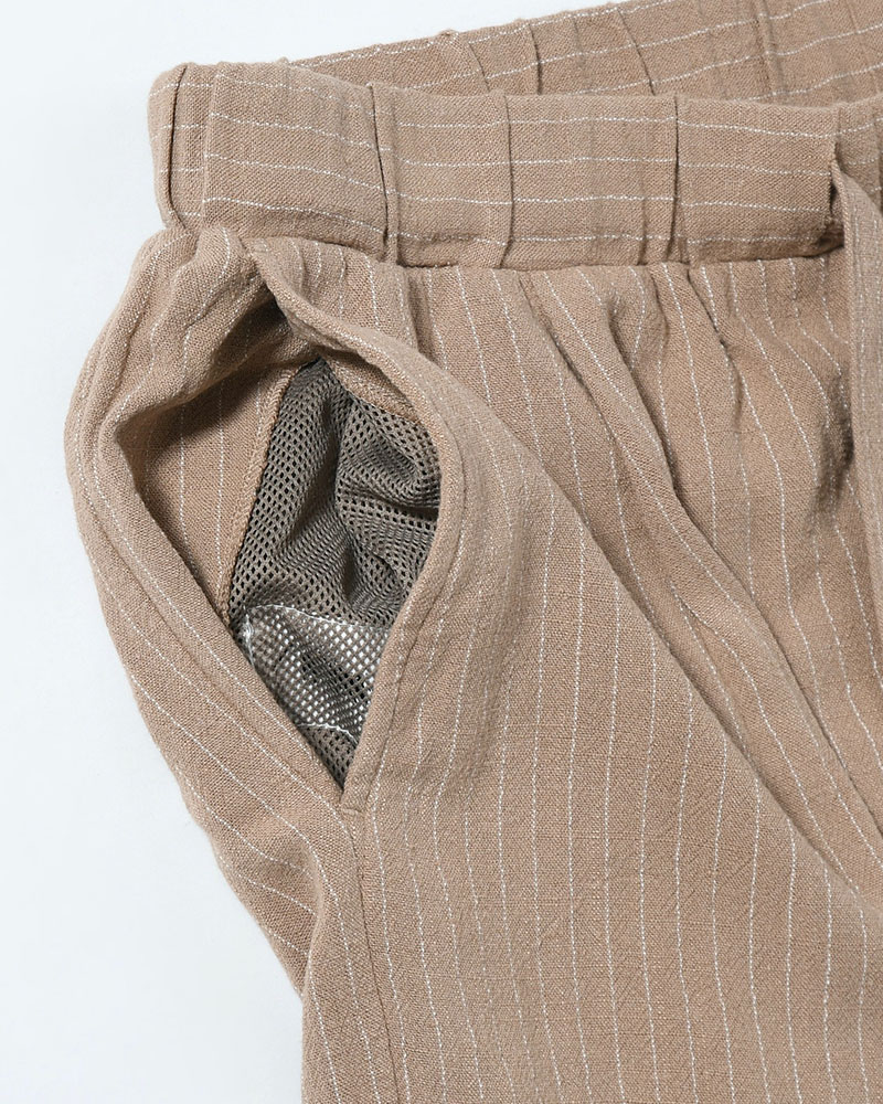 LINEN TUCK PT -BEIGE-