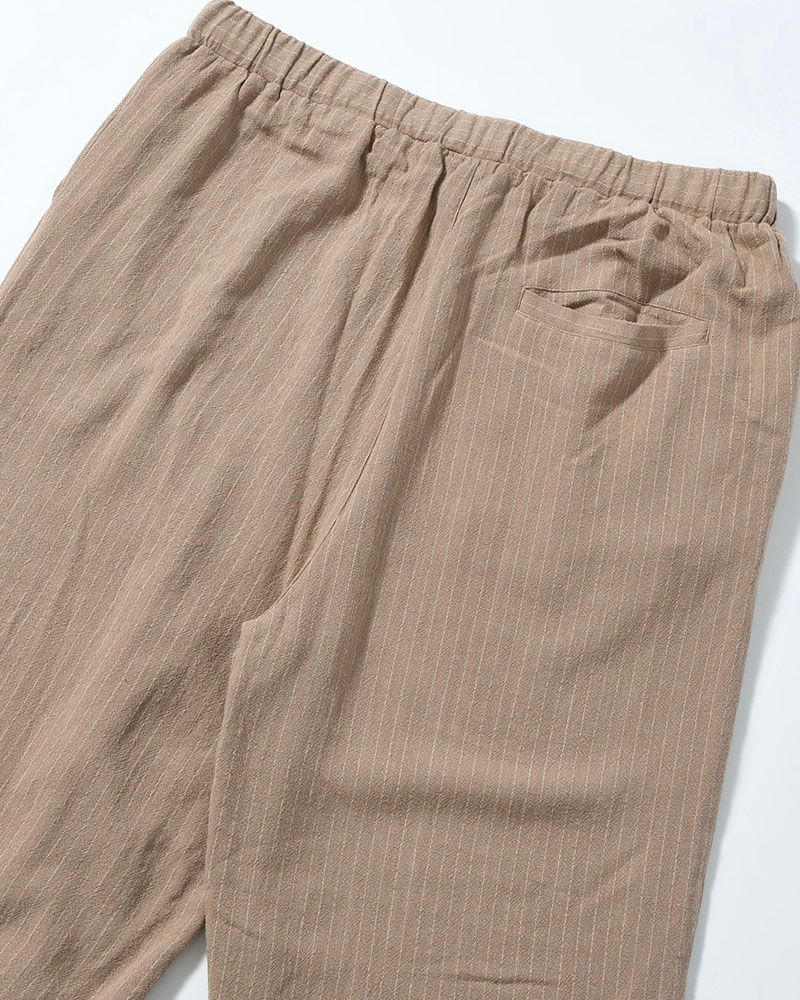 LINEN TUCK PT -BEIGE-