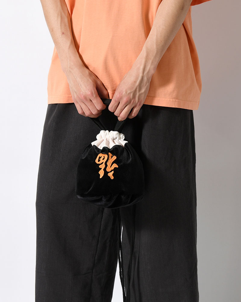 SOUVENIR KINCHAKU -BLACK/WHITE-