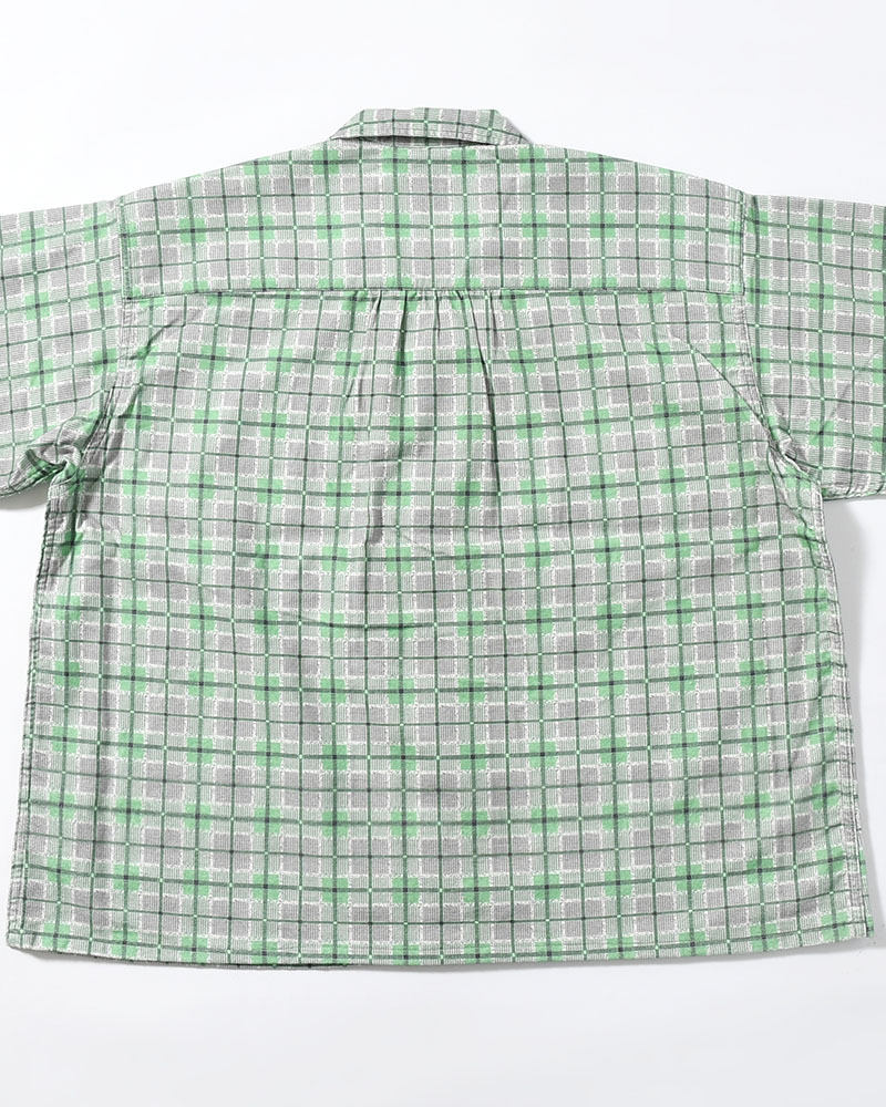 CHECK SH -GRAY×GREEN-