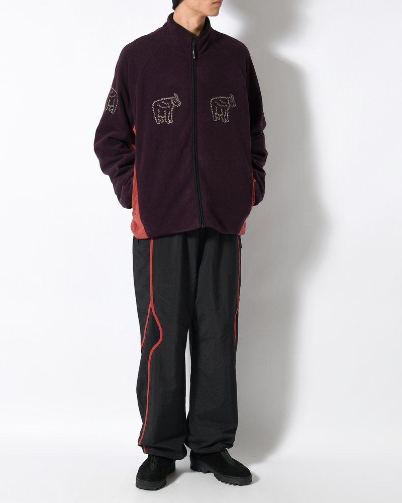 MOUNTAIN GOAT POLARTEC FLEECE JACKET -D/PURPLE-