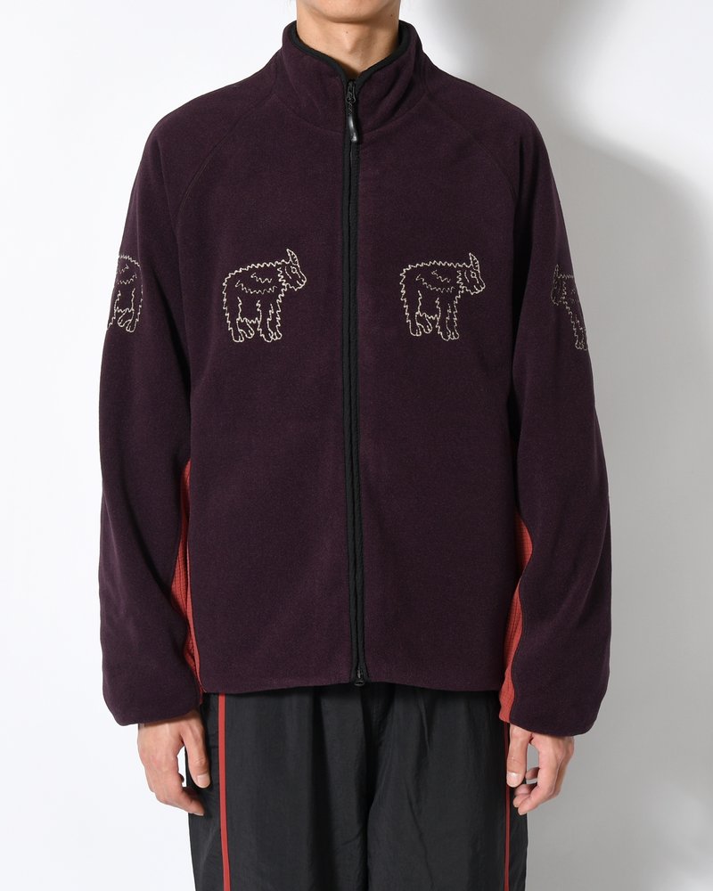 MOUNTAIN GOAT POLARTEC FLEECE JACKET -D/PURPLE-