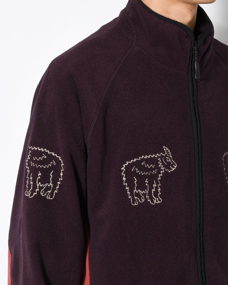MOUNTAIN GOAT POLARTEC FLEECE JACKET -D/PURPLE-