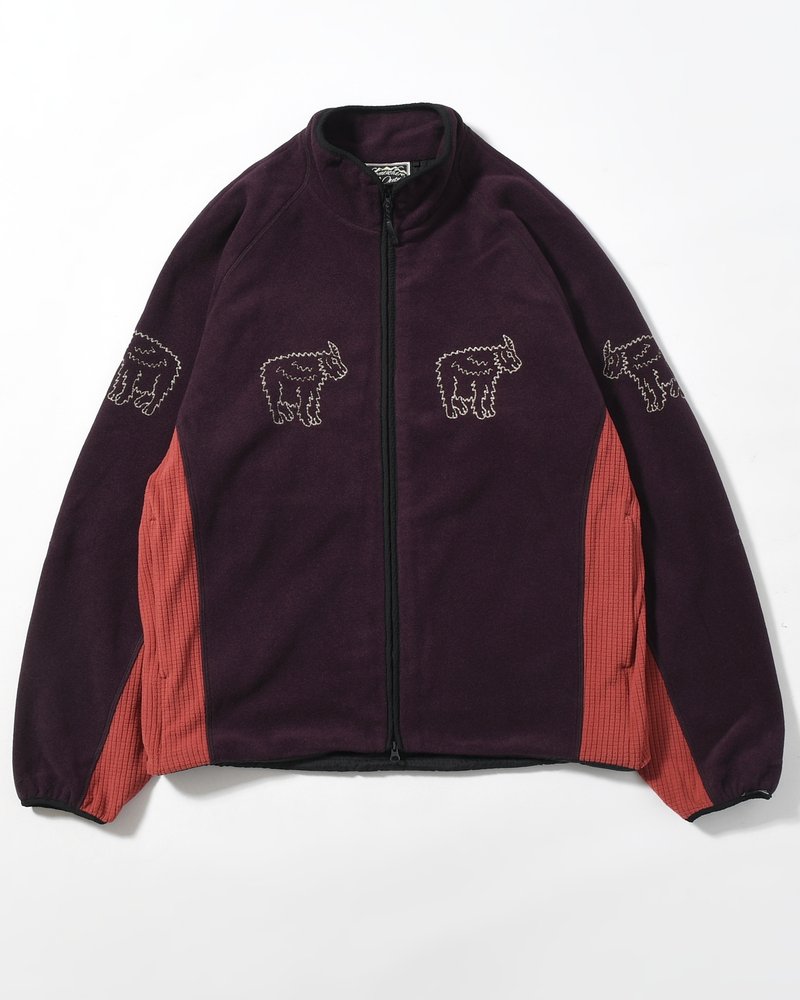 MOUNTAIN GOAT POLARTEC FLEECE JACKET -D/PURPLE-