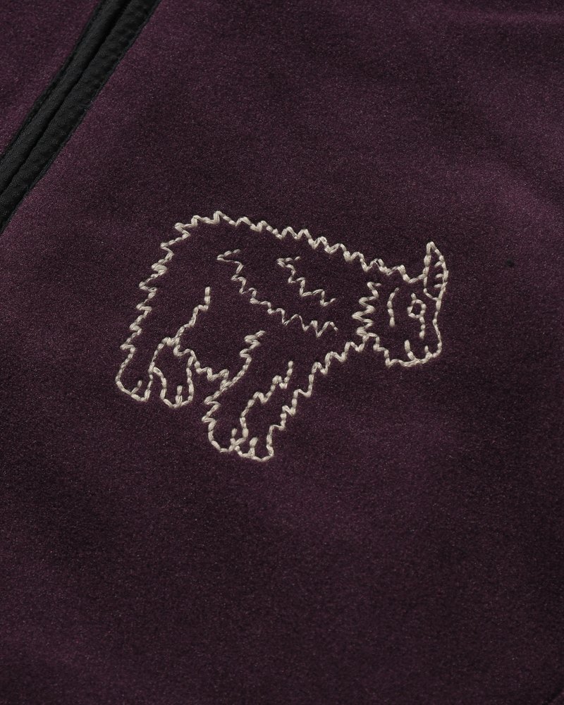 MOUNTAIN GOAT POLARTEC FLEECE JACKET -D/PURPLE-