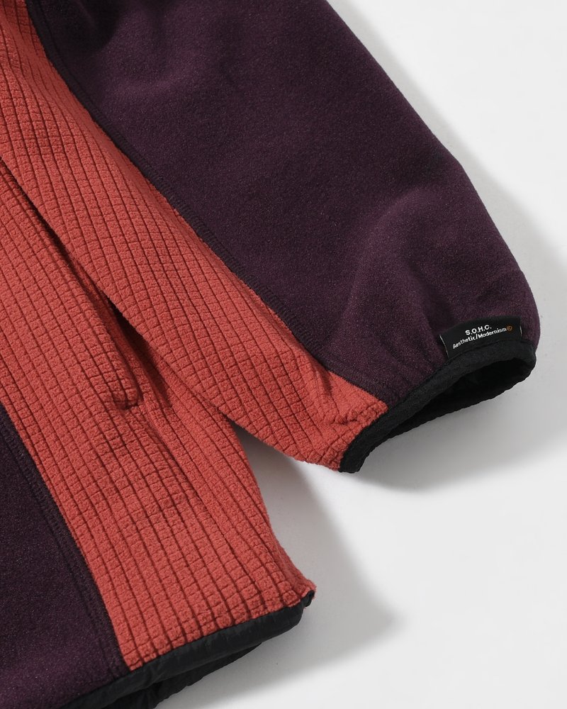 MOUNTAIN GOAT POLARTEC FLEECE JACKET -D/PURPLE-