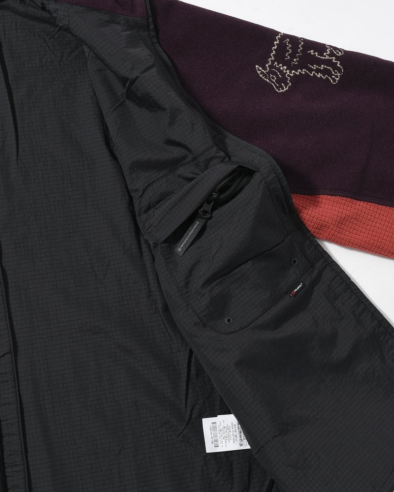 MOUNTAIN GOAT POLARTEC FLEECE JACKET -D/PURPLE-