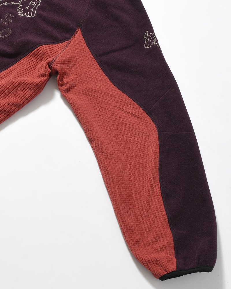 MOUNTAIN GOAT POLARTEC FLEECE JACKET -D/PURPLE-