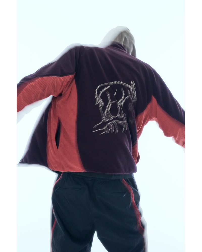 MOUNTAIN GOAT POLARTEC FLEECE JACKET -D/PURPLE-