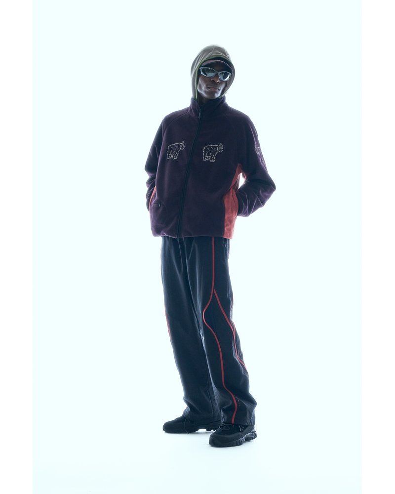 MOUNTAIN GOAT POLARTEC FLEECE JACKET -D/PURPLE-