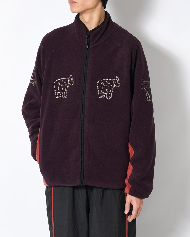 MOUNTAIN GOAT POLARTEC FLEECE JACKET -D/PURPLE-