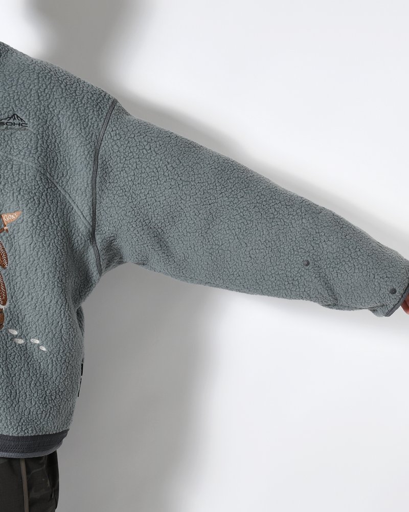 MOUNTAIN GOAT POLARTEC FLEECE ANORAK -GREY-
