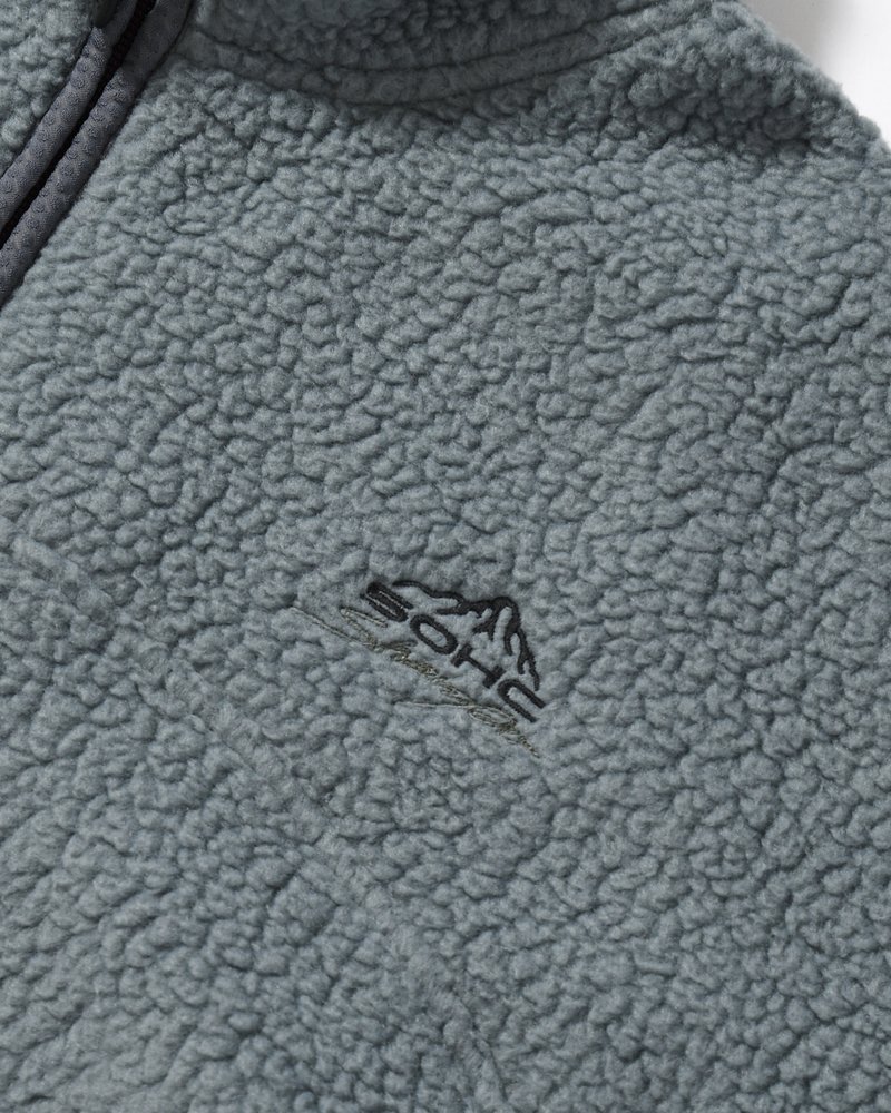 MOUNTAIN GOAT POLARTEC FLEECE ANORAK -GREY-