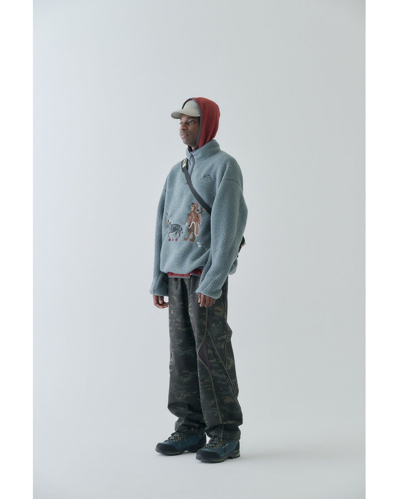MOUNTAIN GOAT POLARTEC FLEECE ANORAK -GREY-