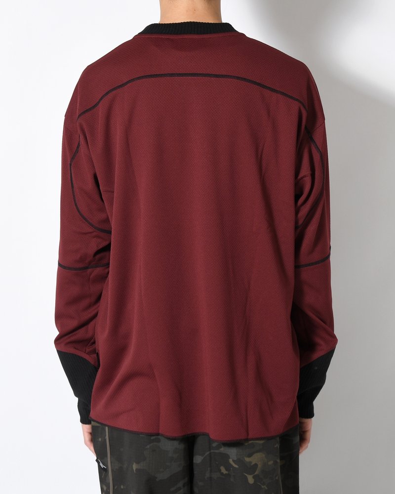 SOHC LOGO EMBROIDERY L/SL -BURGUNDY-