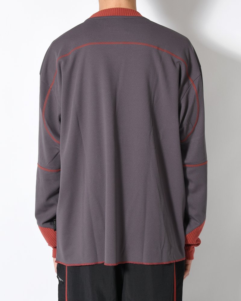 SOHC LOGO EMBROIDERY L/SL -CHARCOAL-