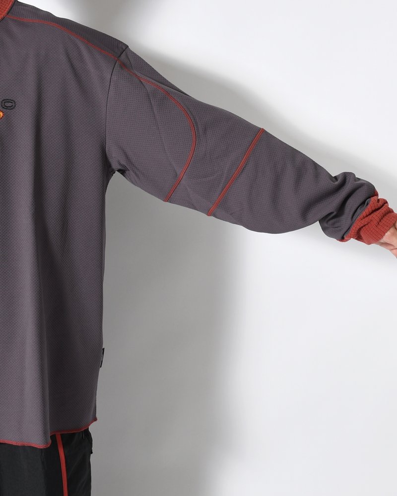 SOHC LOGO EMBROIDERY L/SL -CHARCOAL-