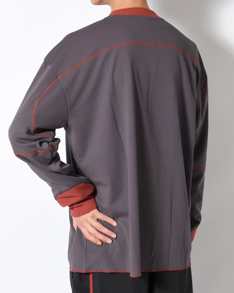 SOHC LOGO EMBROIDERY L/SL -CHARCOAL-