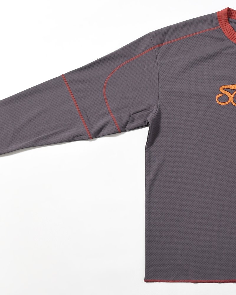 SOHC LOGO EMBROIDERY L/SL -CHARCOAL-