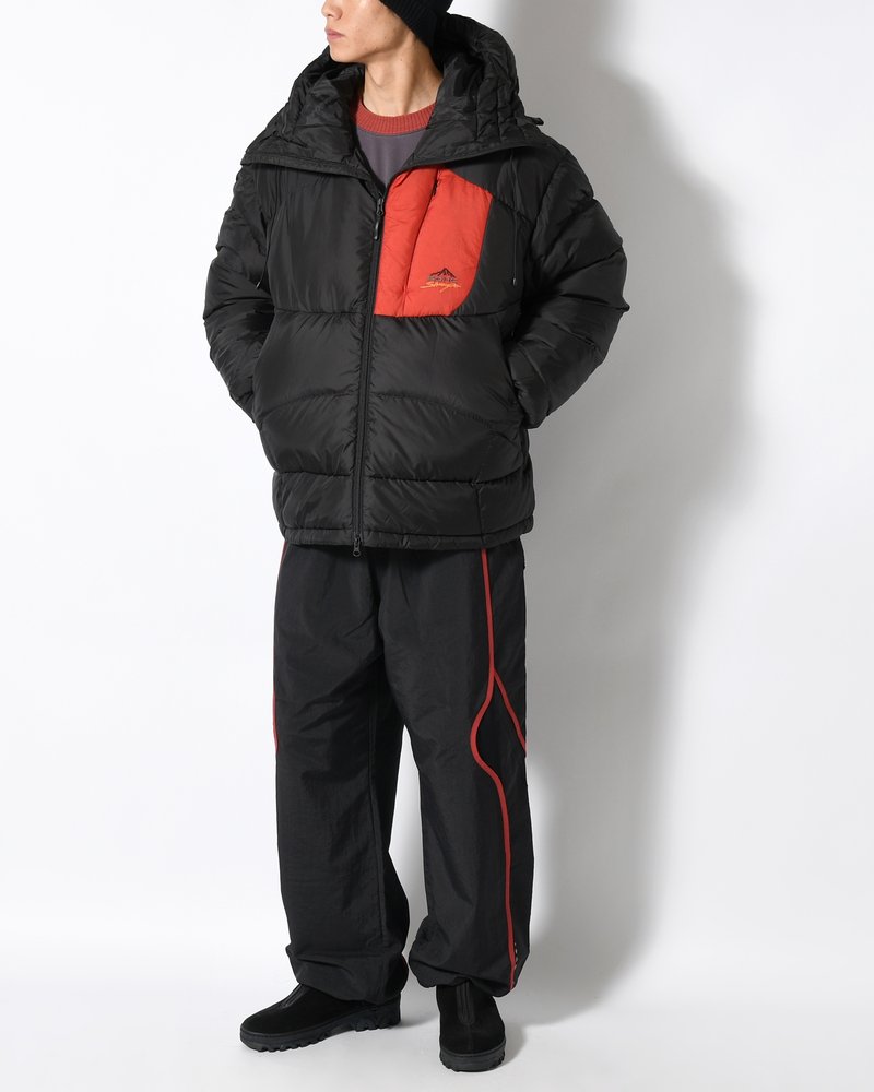 ARCHIVAL HOOD DOWN JACKET -BLACK-