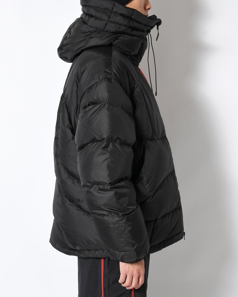 ARCHIVAL HOOD DOWN JACKET -BLACK-