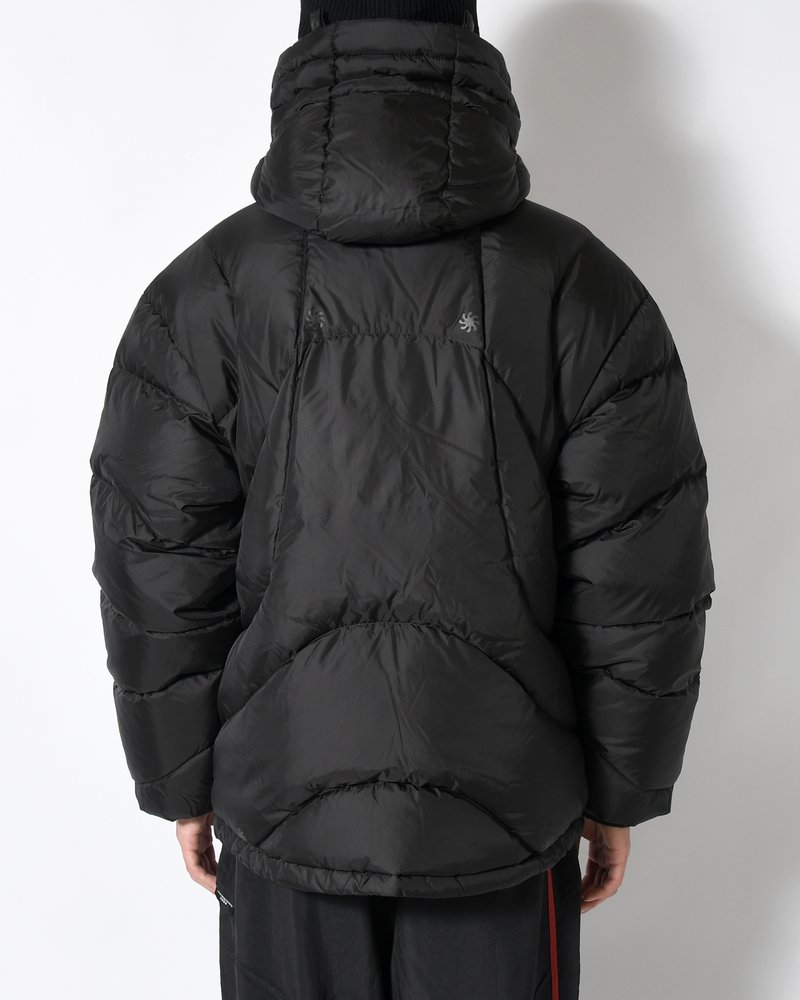 ARCHIVAL HOOD DOWN JACKET -BLACK-