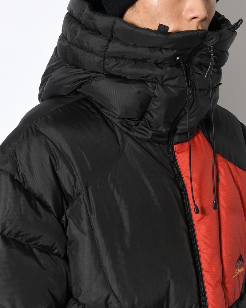 ARCHIVAL HOOD DOWN JACKET -BLACK-