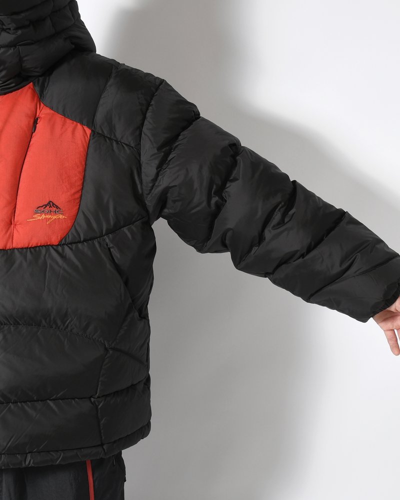 ARCHIVAL HOOD DOWN JACKET -BLACK-