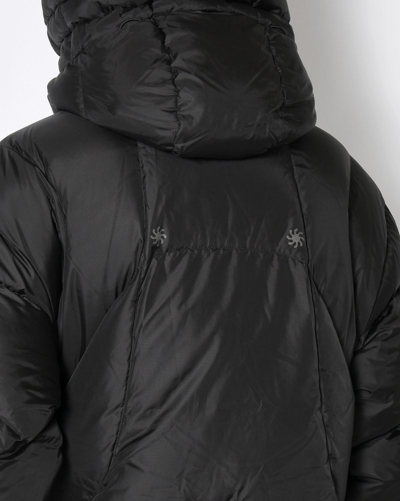 ARCHIVAL HOOD DOWN JACKET -BLACK-