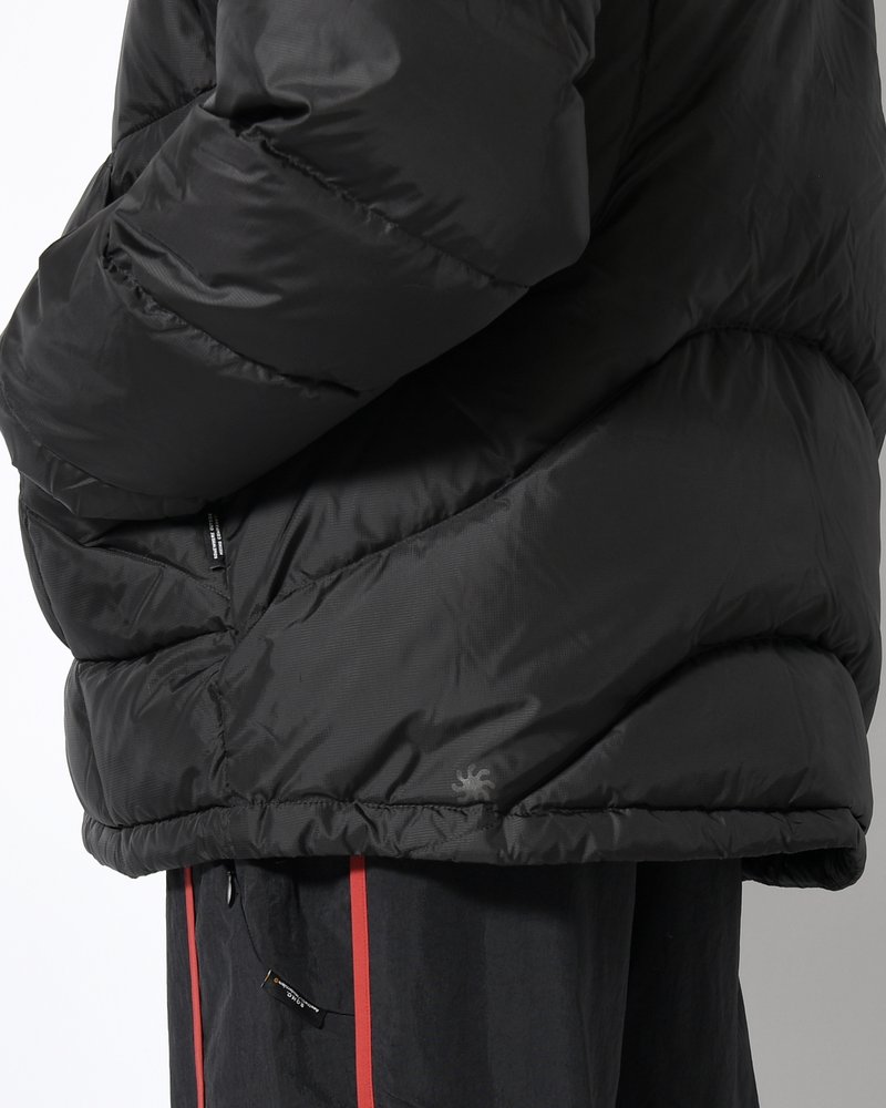 ARCHIVAL HOOD DOWN JACKET -BLACK-