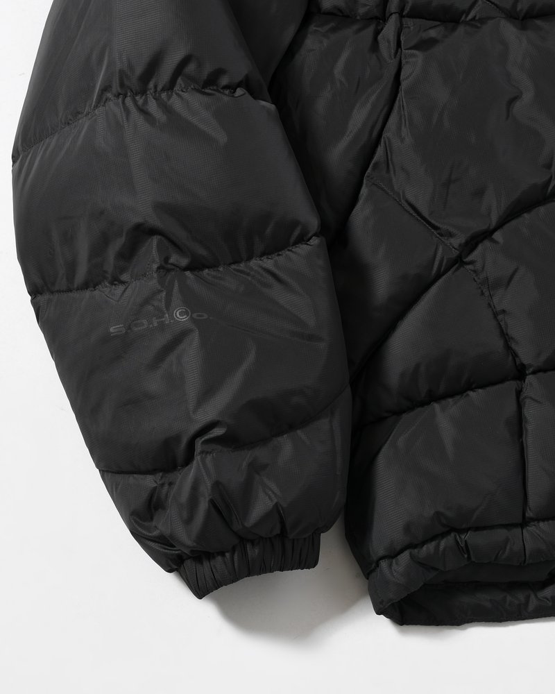 ARCHIVAL HOOD DOWN JACKET -BLACK-