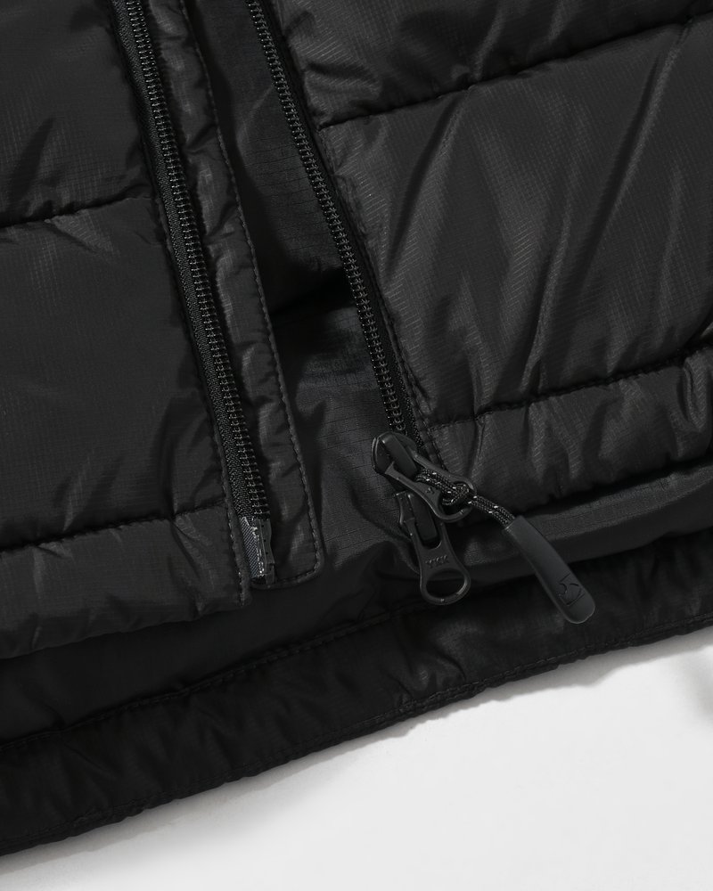 ARCHIVAL HOOD DOWN JACKET -BLACK-