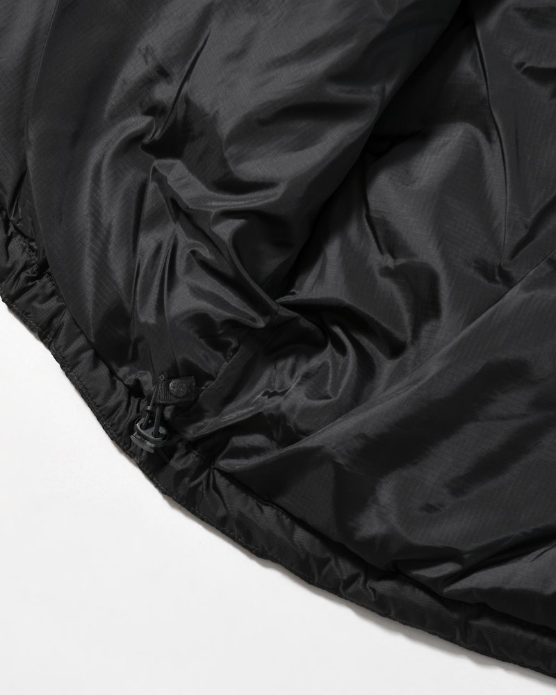 ARCHIVAL HOOD DOWN JACKET -BLACK-