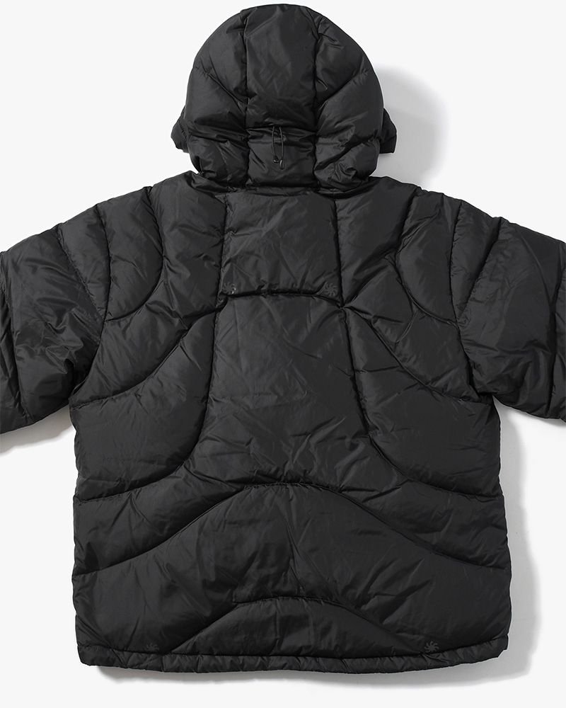 ARCHIVAL HOOD DOWN JACKET -BLACK-
