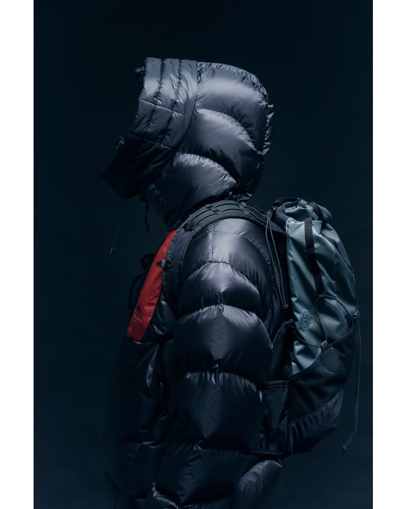 ARCHIVAL HOOD DOWN JACKET -BLACK-