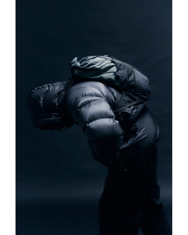 ARCHIVAL HOOD DOWN JACKET -BLACK-
