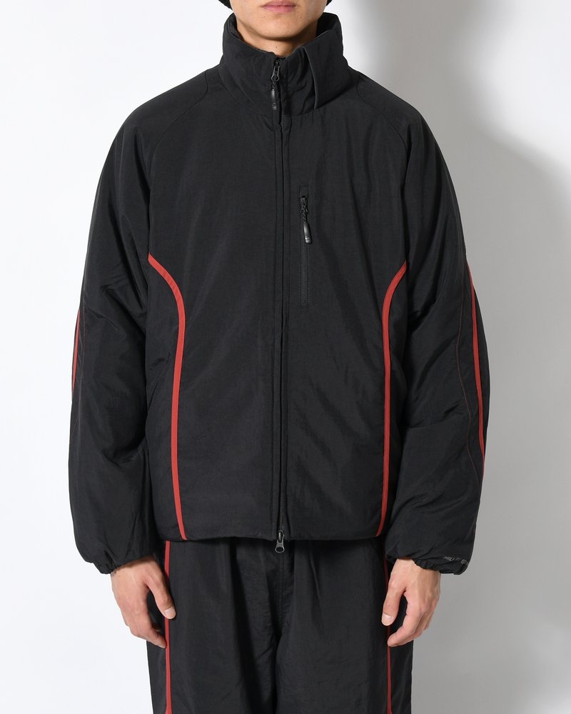 BOUND-SEAM PUFFER JACKET -BLACK-