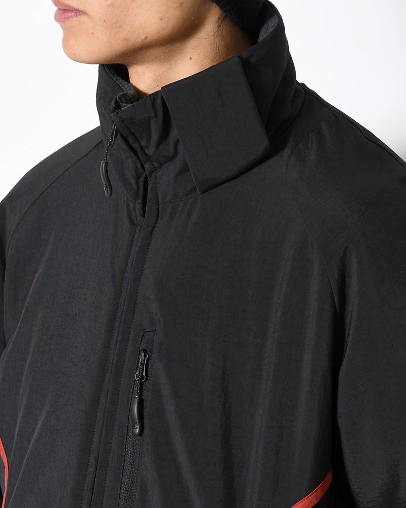 BOUND-SEAM PUFFER JACKET -BLACK-