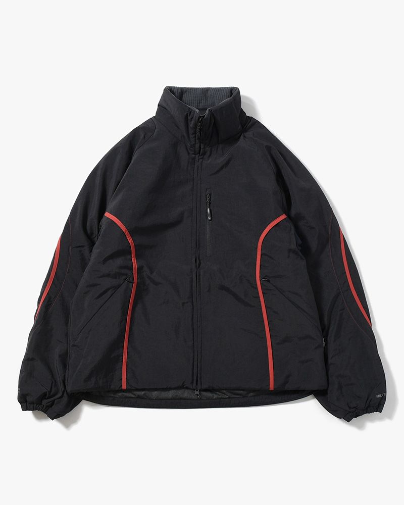 BOUND-SEAM PUFFER JACKET -BLACK-