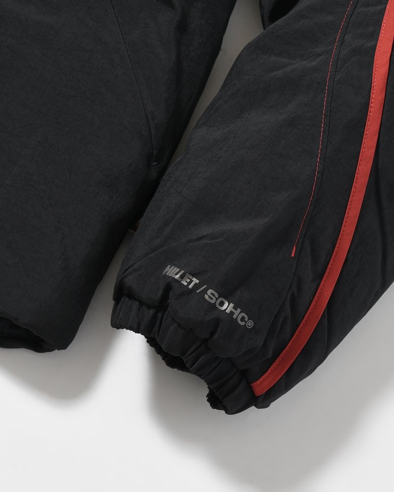 BOUND-SEAM PUFFER JACKET -BLACK-