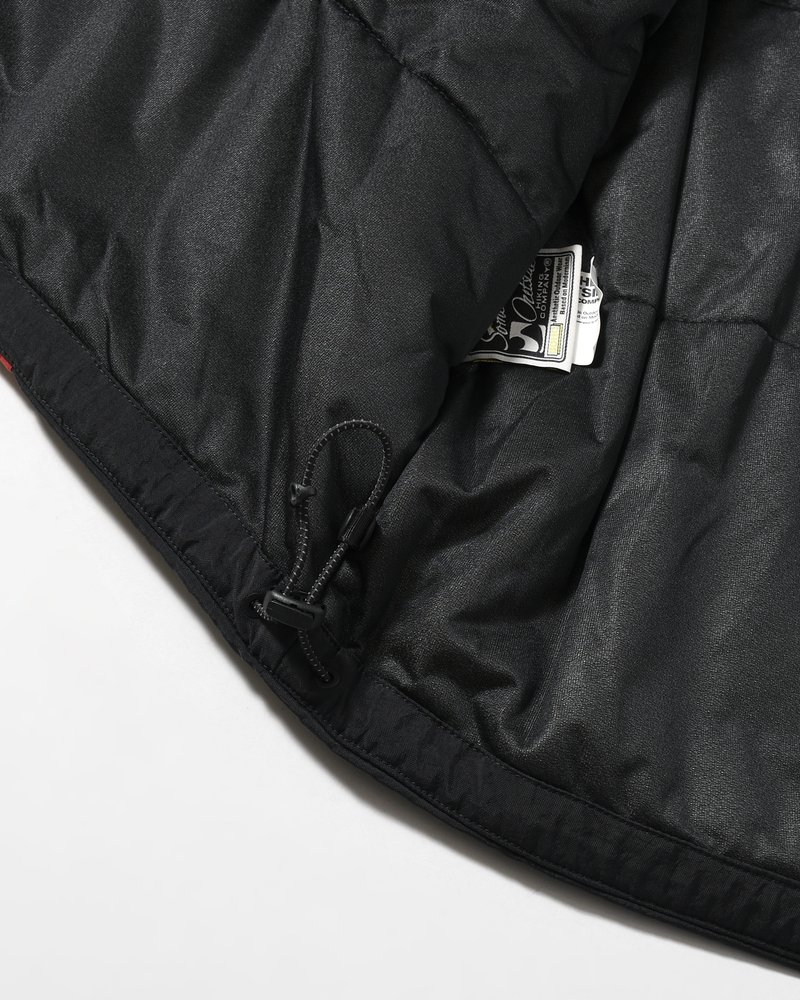 BOUND-SEAM PUFFER JACKET -BLACK-