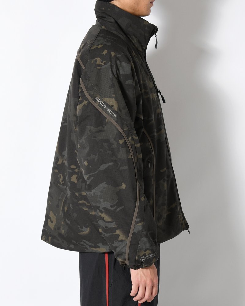 BOUND-SEAM PUFFER JACKET -MULTI-