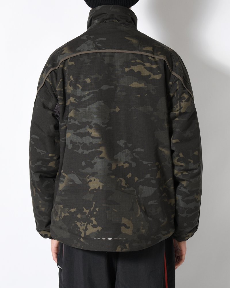 BOUND-SEAM PUFFER JACKET -MULTI-