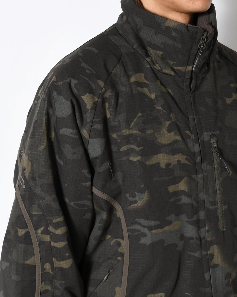 BOUND-SEAM PUFFER JACKET -MULTI-