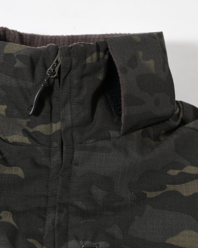 BOUND-SEAM PUFFER JACKET -MULTI-