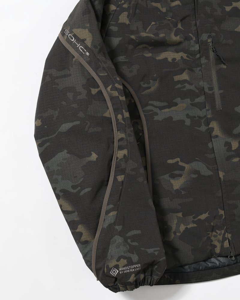 BOUND-SEAM PUFFER JACKET -MULTI-