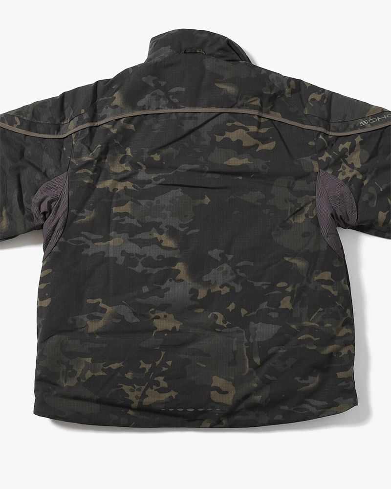 BOUND-SEAM PUFFER JACKET -MULTI-