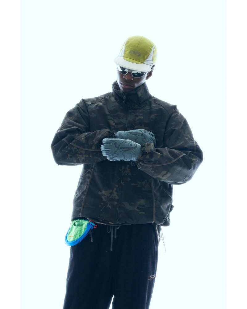 BOUND-SEAM PUFFER JACKET -MULTI-