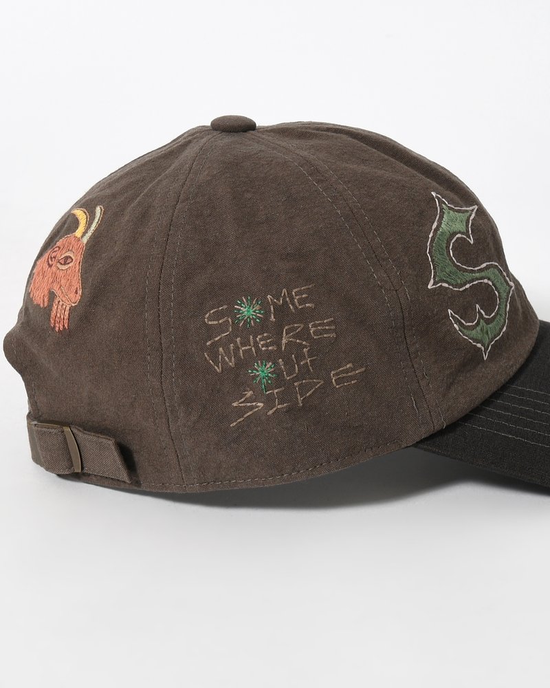 SOHC EMBROIDERY CAP -D/BROWN-